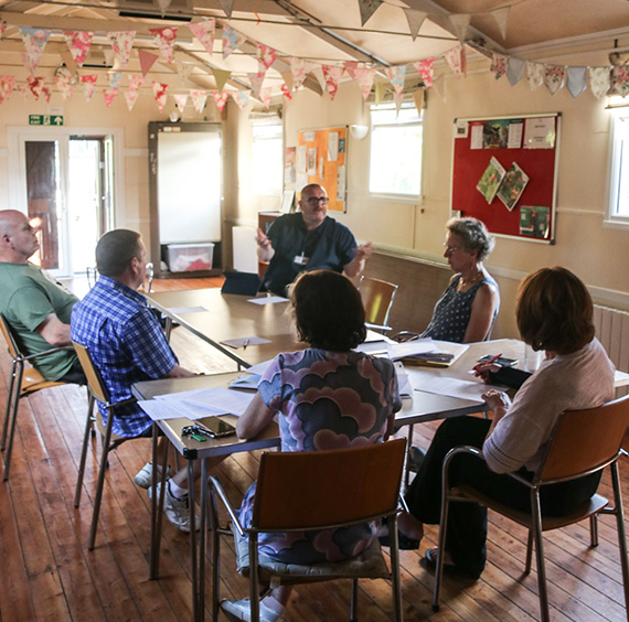 Rural Housing Enabler Tim Gwilliam meeting with Haresfield Parish Council