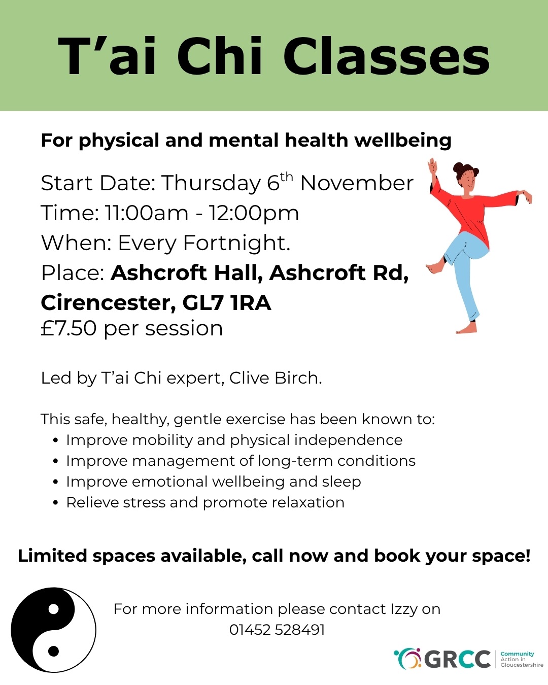 Tai Chi Poster - see post for text