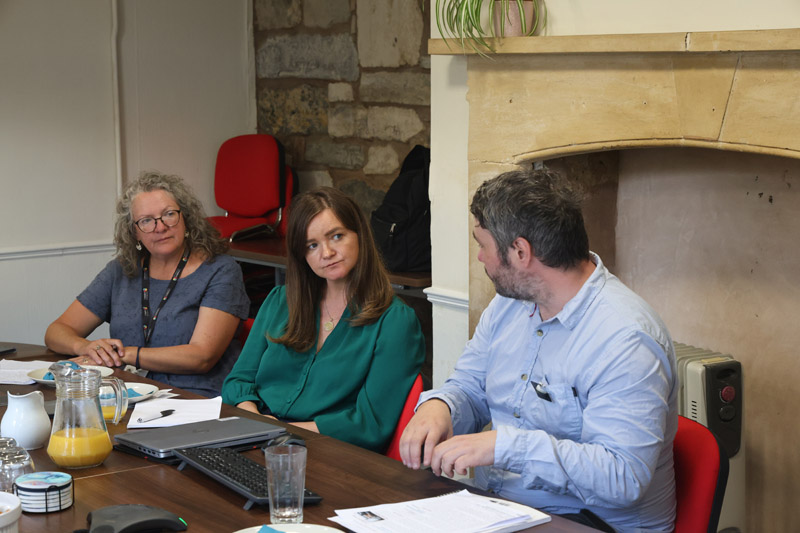 GRCC Digital Equitey Manager Dan Gale presented GRCC's Digital Equity work to DEFRA Minister Jenny Riddell-Carpenter and Fiona White, DEFRA's Head of Rural Communities